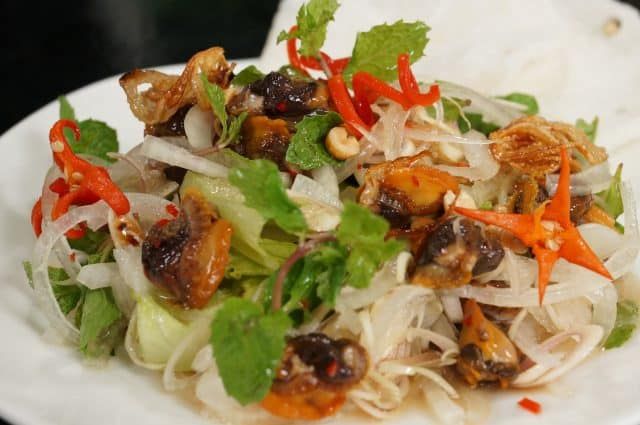 Hương vị gỏi sò lông ngon tuyệt