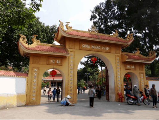 Hình ảnh cổng chùa Hoằng Pháp
