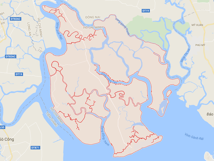 Bản đồ Cần Giờ