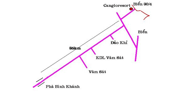 Bản đồ du lịch Cần Giờ