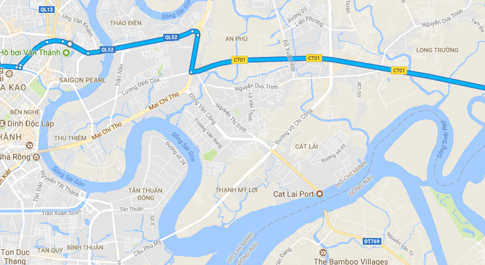 Đoạn đường từ QL52 đến CT01