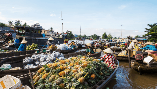 Chợ nổi Cái Bè - Điểm đến độc đáo (sưu tầm)