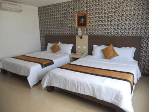 Hình ảnh đẹp của phòng nghỉ giường đôi tại Nhà nghỉ Quốc Cường