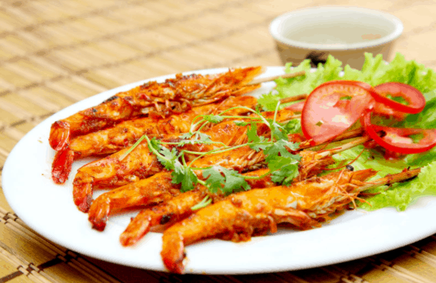 Món tôm sú nướng