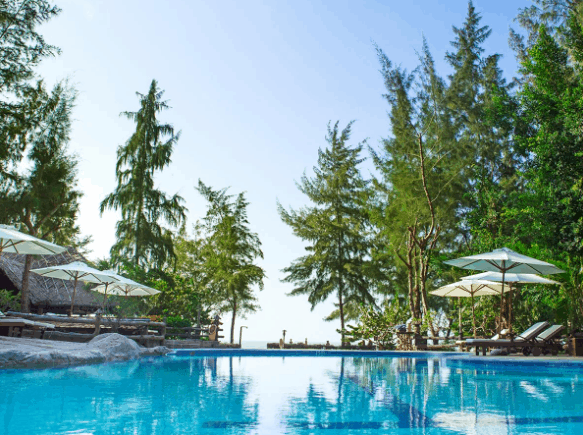 Hình ảnh đặc sắc về vị trí biển của resort (tìm kiếm trên internet)