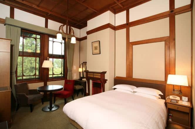 phòng ngủ tại Nara Hotel Nhật Bản