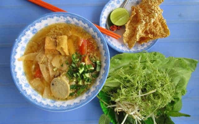 Bún chay tại quán (ảnh ST)