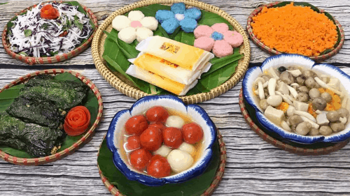 Đồ chay bắt mắt không khác gì đồ ăn thường ở một trong những quán chay Vũng Tàu hot nhất
