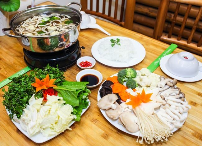 Món lẩu chay hấp dẫn ở Vũng Tàu (ảnh ST)