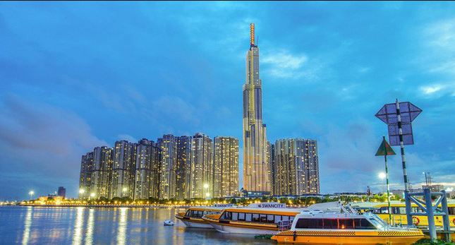Công ty Việt lắp đặt hệ thống đèn led khổng lồ cho Landmark 81 (ảnh ST)