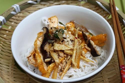 Một món chay khô độc đáo tại đây (ảnh ST)