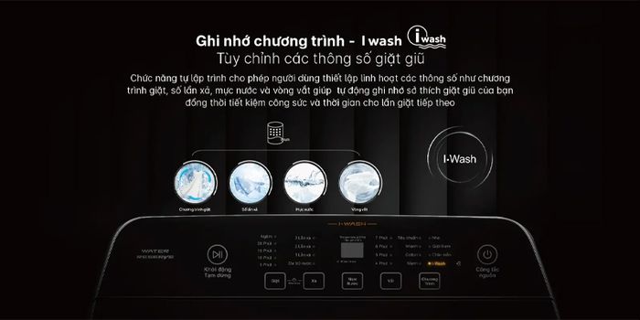 Ghi nhớ chương trình giặt theo sở thích cá nhân