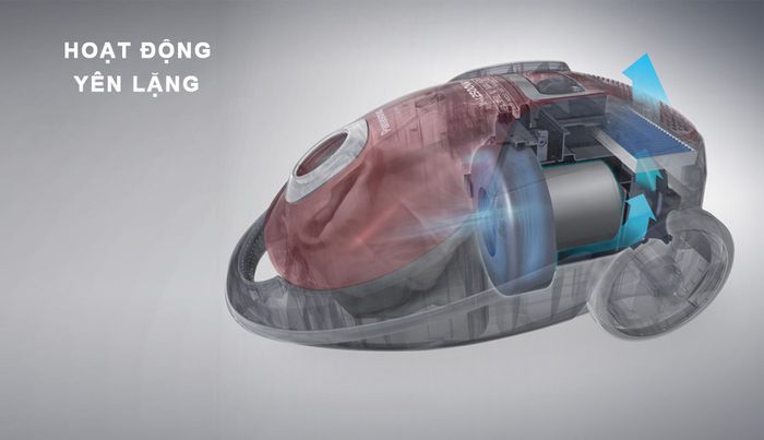 Máy Hút Bụi Panasonic MC-CJ911RN49 có khả năng hoạt động yên lặng