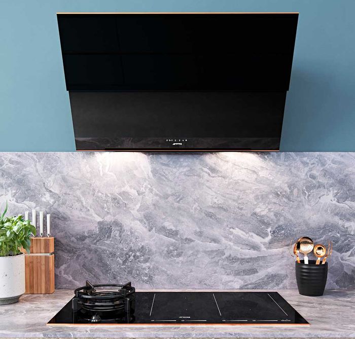Máy hút mùi treo tường Smeg 90cm KSVV90NRA kiểu dáng hiện đại