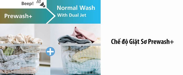 Chế độ Giặt sơ Prewash+