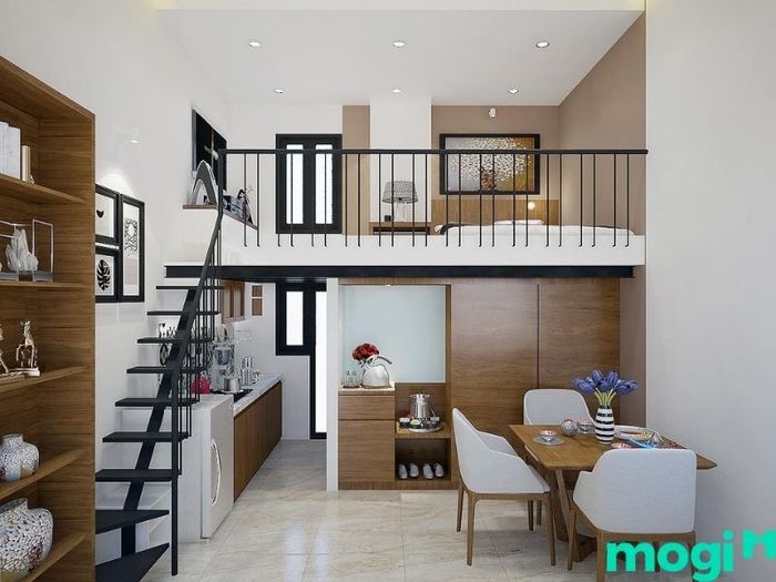 thiết kế nhà cấp 4 gác lửng với giá 200 triệu