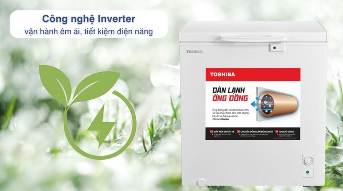 Tủ đông Toshiba Inverter 201 lít GR-RC265CM-PMV(01) - Công nghệ tiết kiệm điện