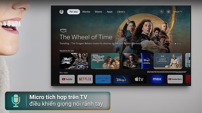 Google Tivi Mini LED Sony AI 4K 55 inch K-55XR50 - Tiện ích