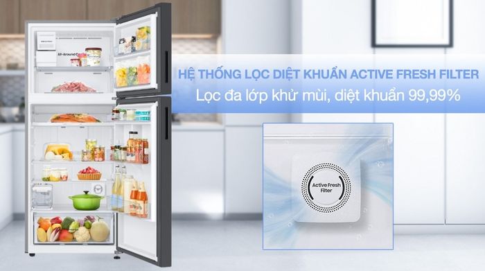 Tủ lạnh Samsung Inverter 385 lít Bespoke RT38CB668422SV - Công nghệ kháng khuẩn khử mùi