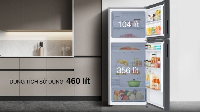 Tủ lạnh Samsung Inverter 385 lít Bespoke RT38CB668422SV - Dung tích tủ