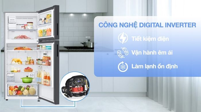 Tủ lạnh Samsung Inverter 385 lít Bespoke RT38CB668422SV - Công nghệ tiết kiệm điện