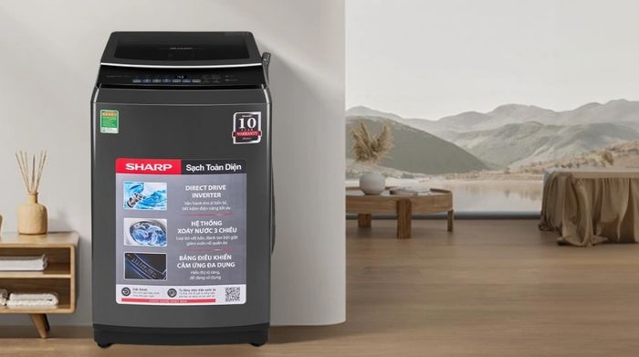 Máy giặt Sharp Inverter 11 kg ES-TM110CD-DS - Thiết kế