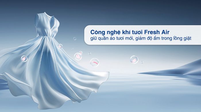 Máy giặt Haier Inverter 12 kg HW120-BD14387GNU1 - Khí tươi Fresh Air