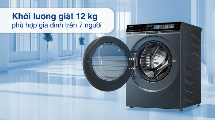 Máy giặt Haier Inverter 12 kg HW120-BD14387GNU1 - Khối lượng giặt