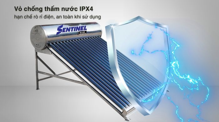 Máy nước nóng năng lượng mặt trời Sơn Hà 180 lít Sentinel Silver 58-180T - IPX4