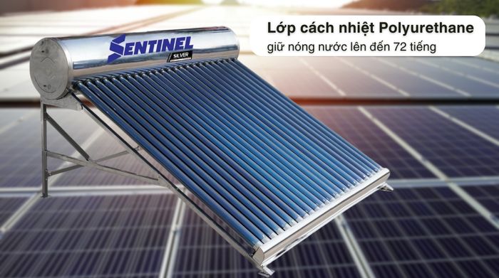 Máy nước nóng năng lượng mặt trời Sơn Hà 240 lít Sentinel Silver 58-240T - Khả năng giữ nhiệt