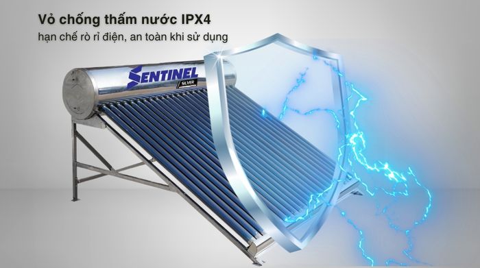 Máy nước nóng năng lượng mặt trời Sơn Hà 240 lít Sentinel Silver 58-240T - IPX4