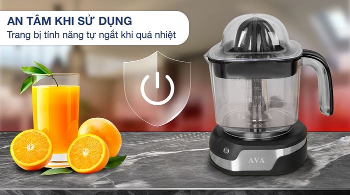 Máy vắt cam AVA 40W D-8026A - Tự ngắt khi quá nhiệt