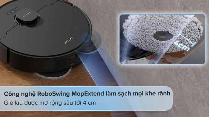 Robot hút bụi lau nhà Dreame X40 Ultra - Công nghệ RoboSwing MopExtend