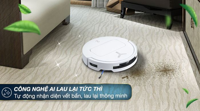 Robot hút bụi lau nhà Ecovacs Deebot T50 OMNI - Công nghệ AI Instant Re-Mop thông minh