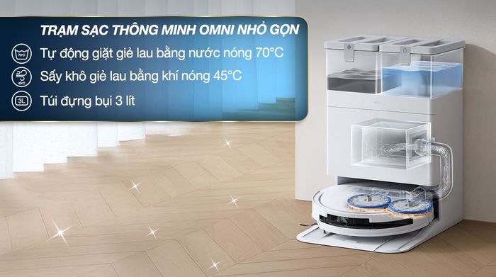 Robot hút bụi lau nhà Ecovacs Deebot T50 OMNI - Trạm sạc OMNI