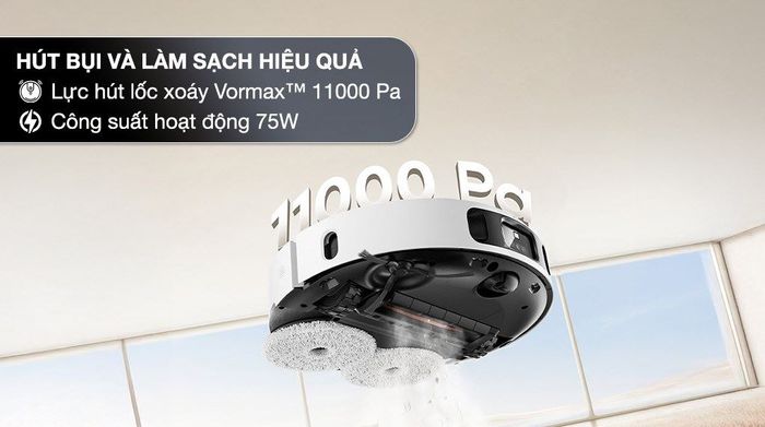Robot hút bụi lau nhà Dreame L30S Ultra - Lực hút lốc xoáy Vormax™