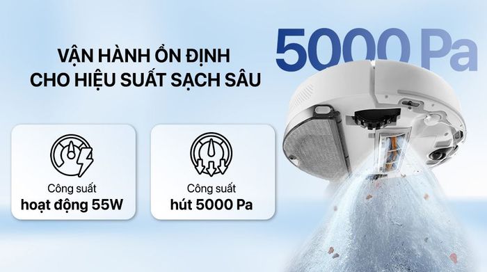 Công suất - Robot hút bụi lau nhà Xiaomi S40C