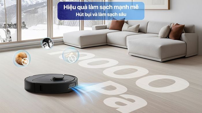 Robot hút bụi lau nhà Roborock QR 798 - Đen - Công suất