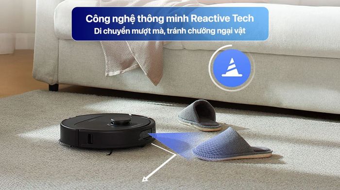 Robot hút bụi lau nhà Roborock QR 798 - Đen - Công nghệ Reactive Tech