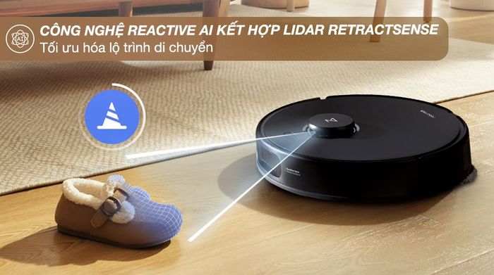 Công nghệ Reactive AI - Robot hút bụi lau nhà Roborock Q Revo 5V1 - Đen