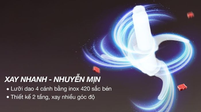 Máy xay thịt Delites MC390E-N 400W 1.2 lít - Lưỡi dao