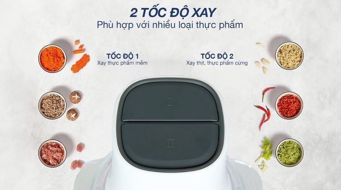 Máy xay thịt Delites MC390E-N 400W 1.2 lít - Bảng điều khiển