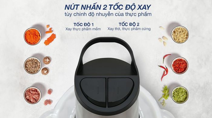 Nút điều khiển tốc độ - Máy xay thịt đa năng Rapido RMC-300 2 lít