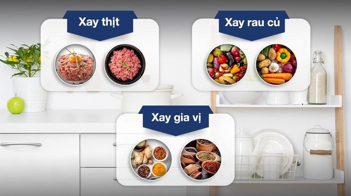 Công dụng - Máy xay thịt đa năng Rapido RMC-300 2 lít