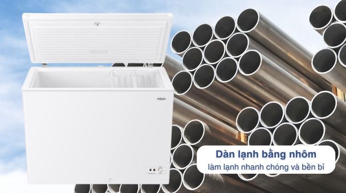 Tủ đông Aqua Inverter 301 lít AQF-C4001EN - Làm lạnh nhanh
