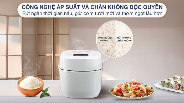 Nồi cơm áp suất cao tần Toshiba 1.8 lít RC-18VXWVN(W) - Công nghệ