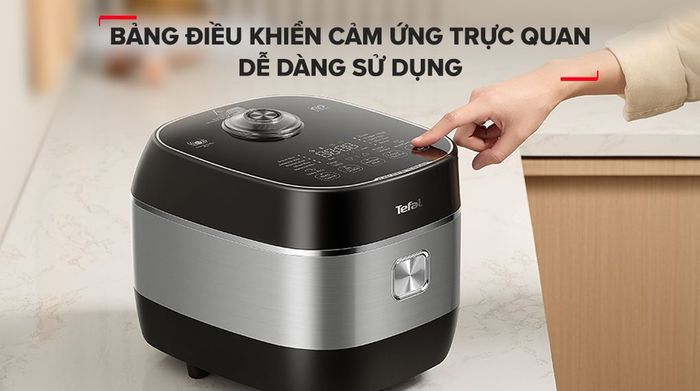 Bảng điều khiển cảm ứng - Nồi cơm cao tần Tefal Rice Master Max 1.8 lít RK819868