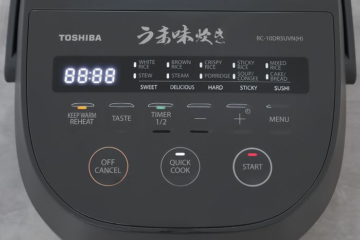 Bảng điều khiển - Nồi cơm điện tử Toshiba 1 lít RC-10DR5UVN(H)