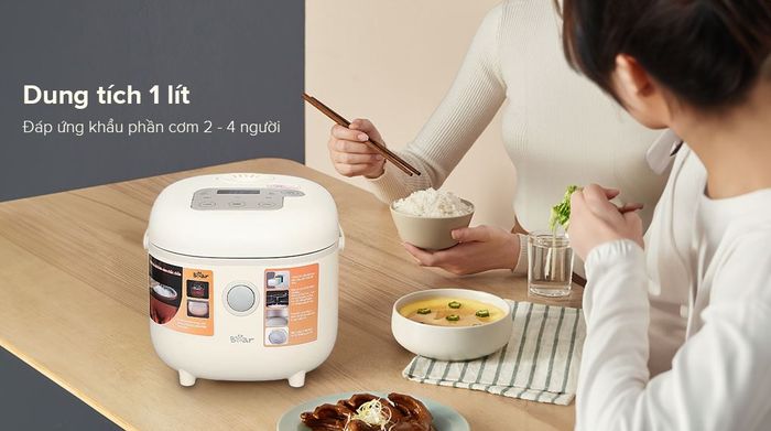 Dung tích - Nồi cơm điện tử Bear 1 lít RC-4H30U