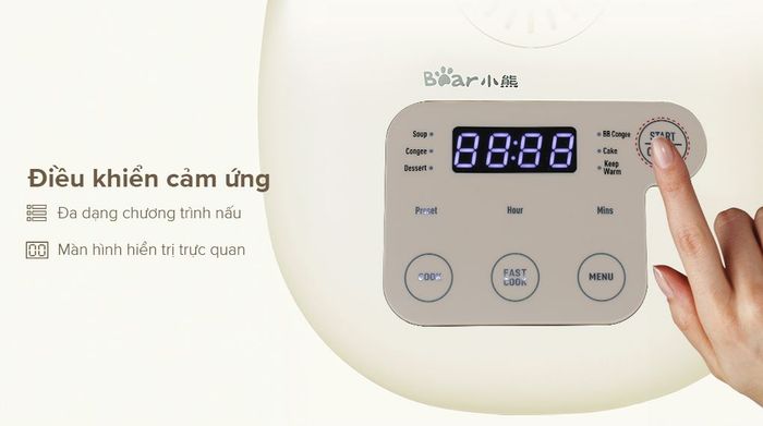 Bảng điểu khiển - Nồi cơm điện tử Bear 1 lít RC-4H30U